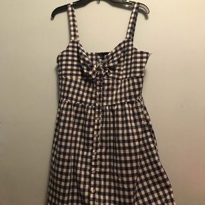 Vintage Square Plaid Dress